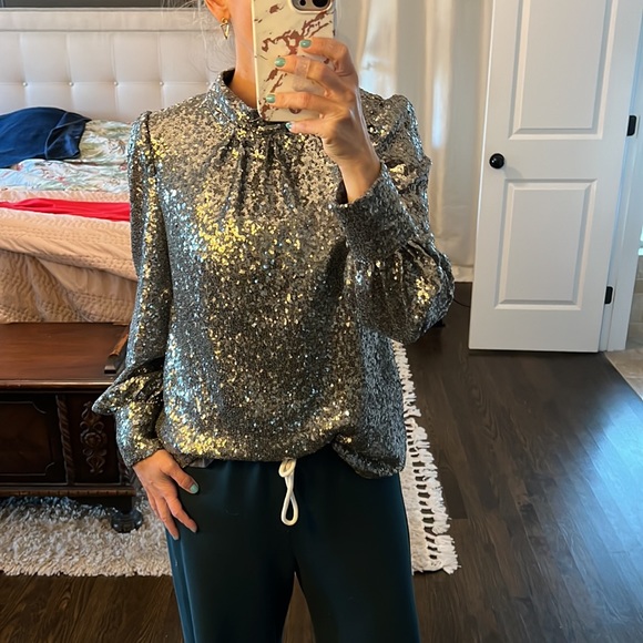 GUC Anthro Sunday in Brooklyn Luna Sequin blouse - Picture 14 of 14